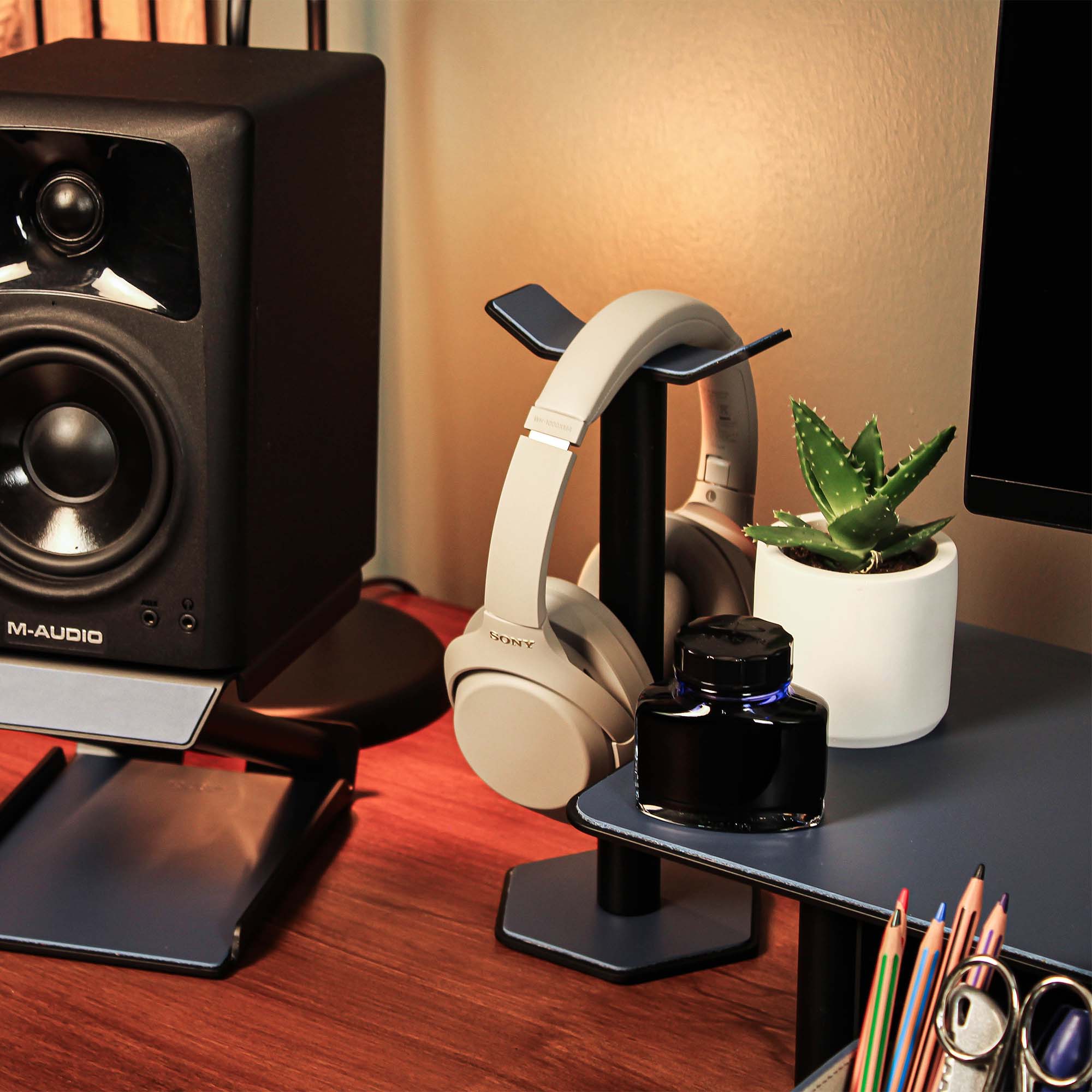 Headphone Stand, Headset Holder Desk organizer