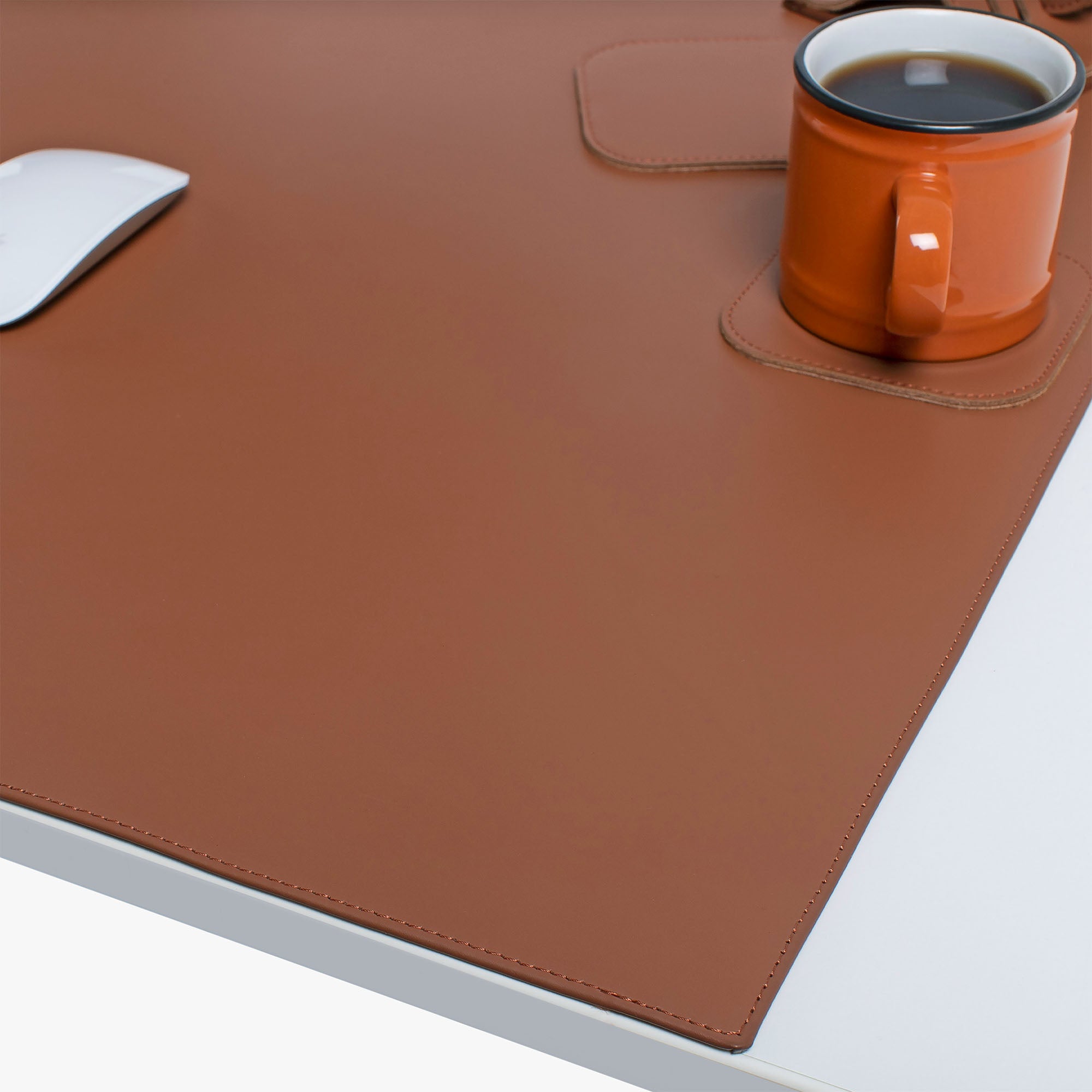 Borwn Leather desk mat