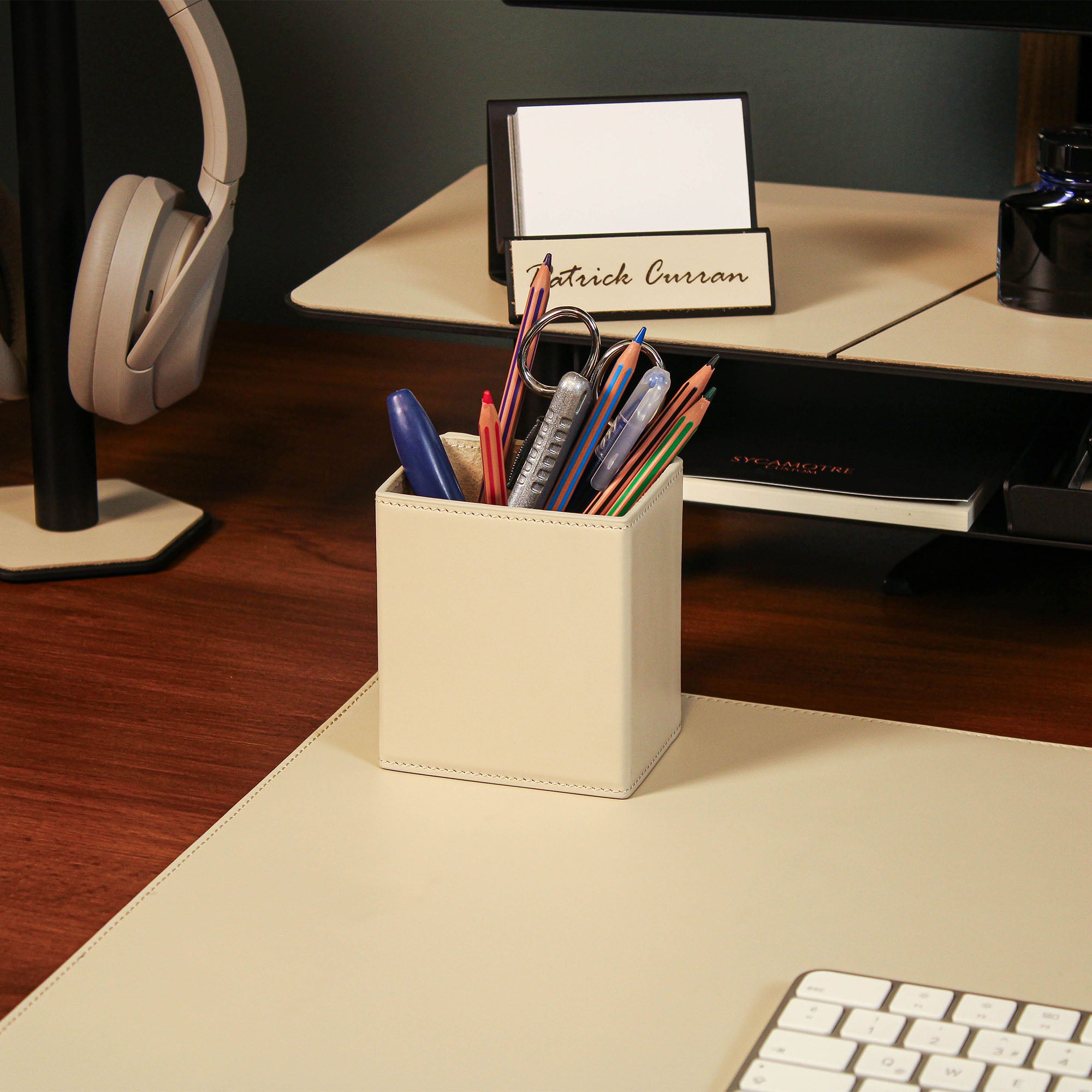 Custom Leather Pencil Cup