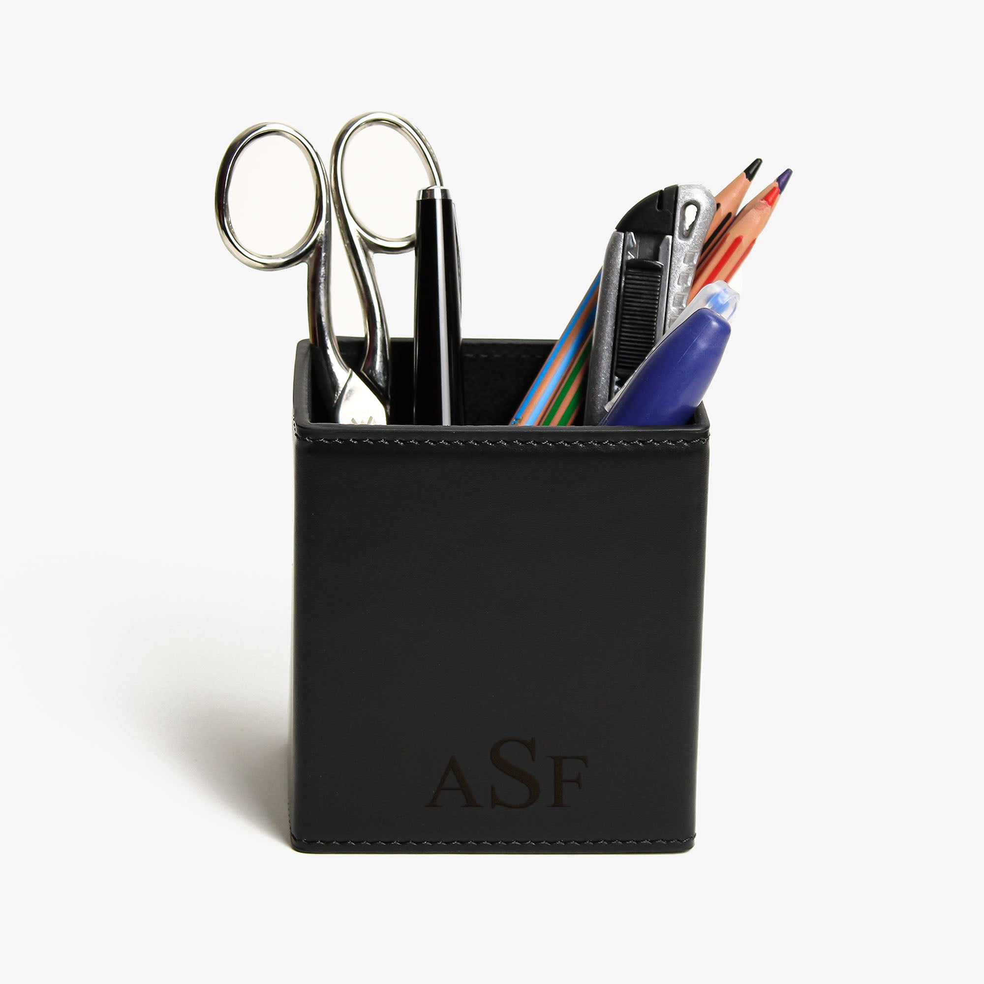 Custom Leather Pencil Cup