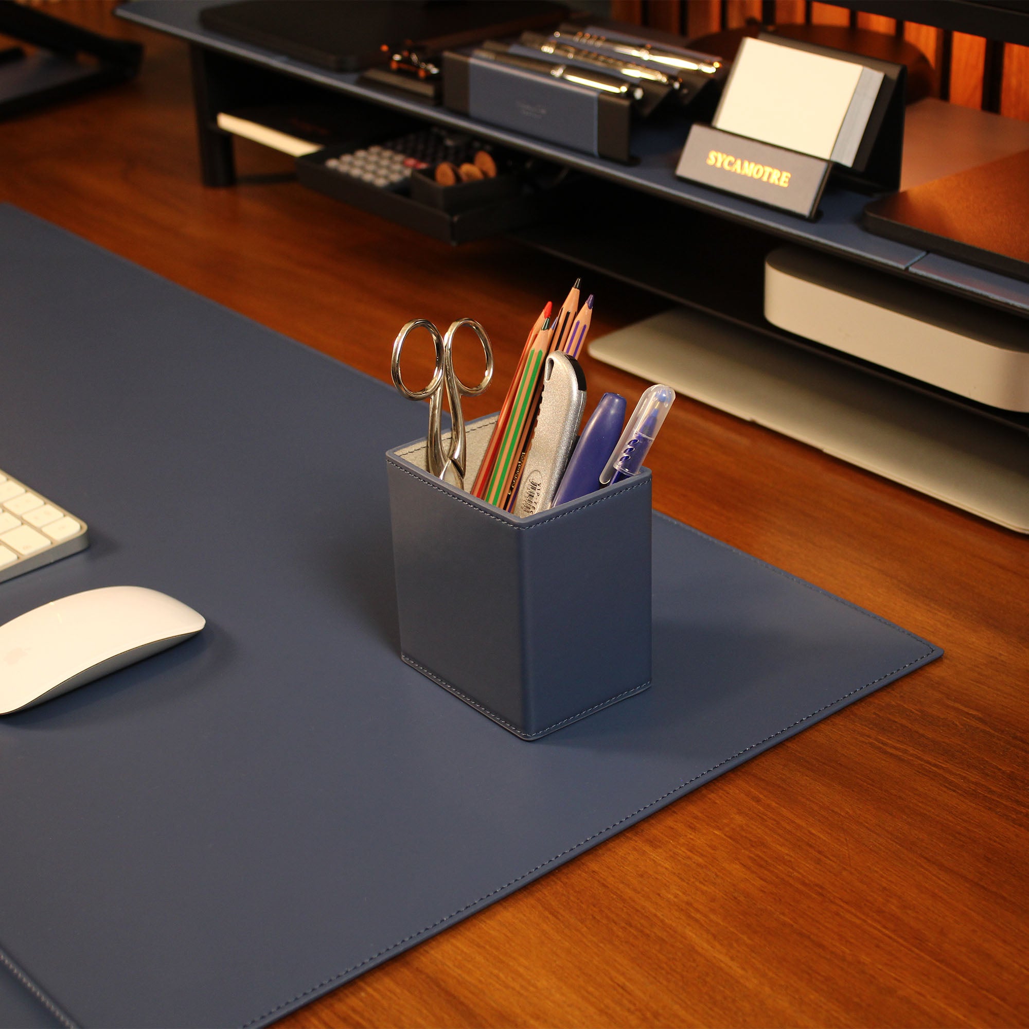 Leather Pencil Cup Holder