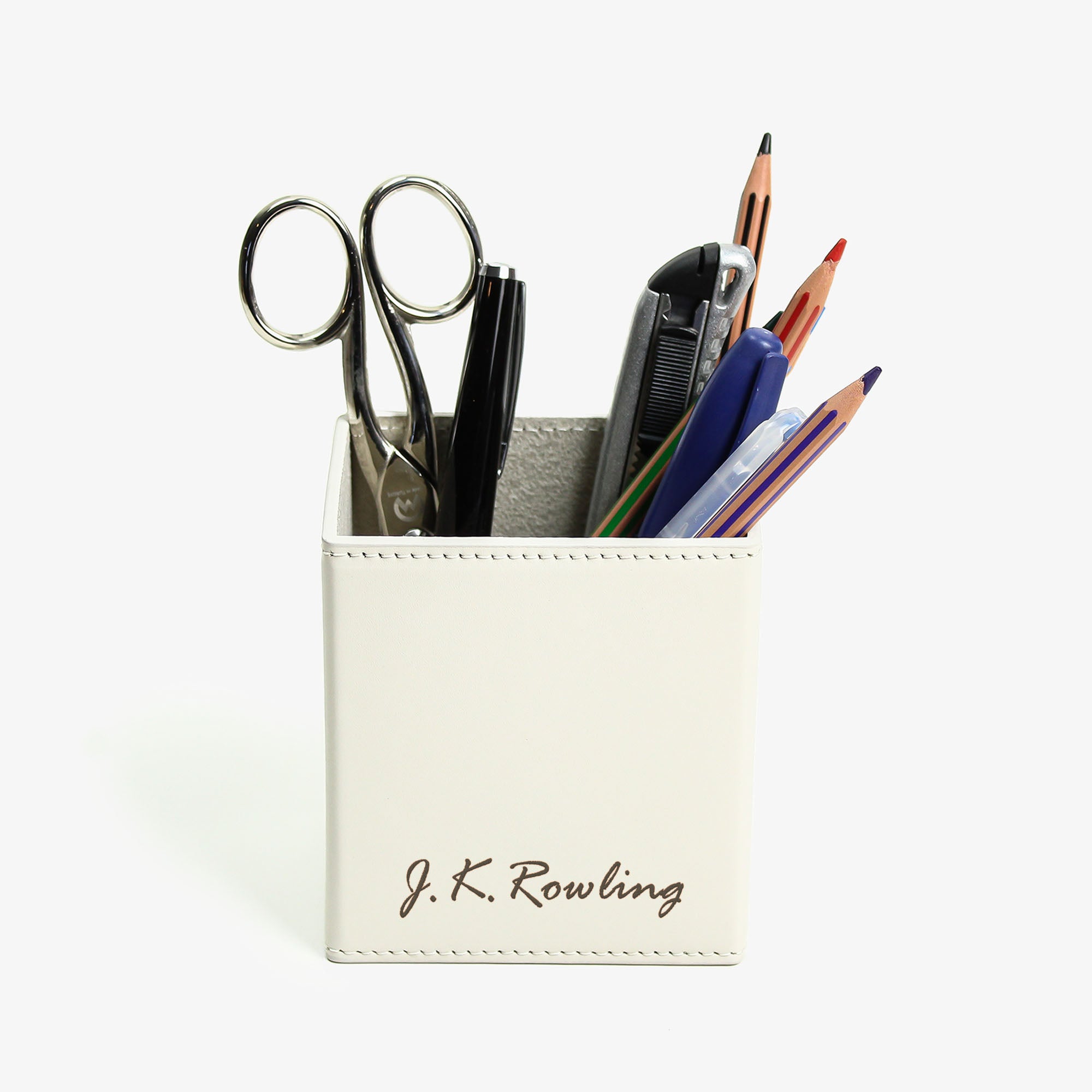 Leather Pencil Cup Holder