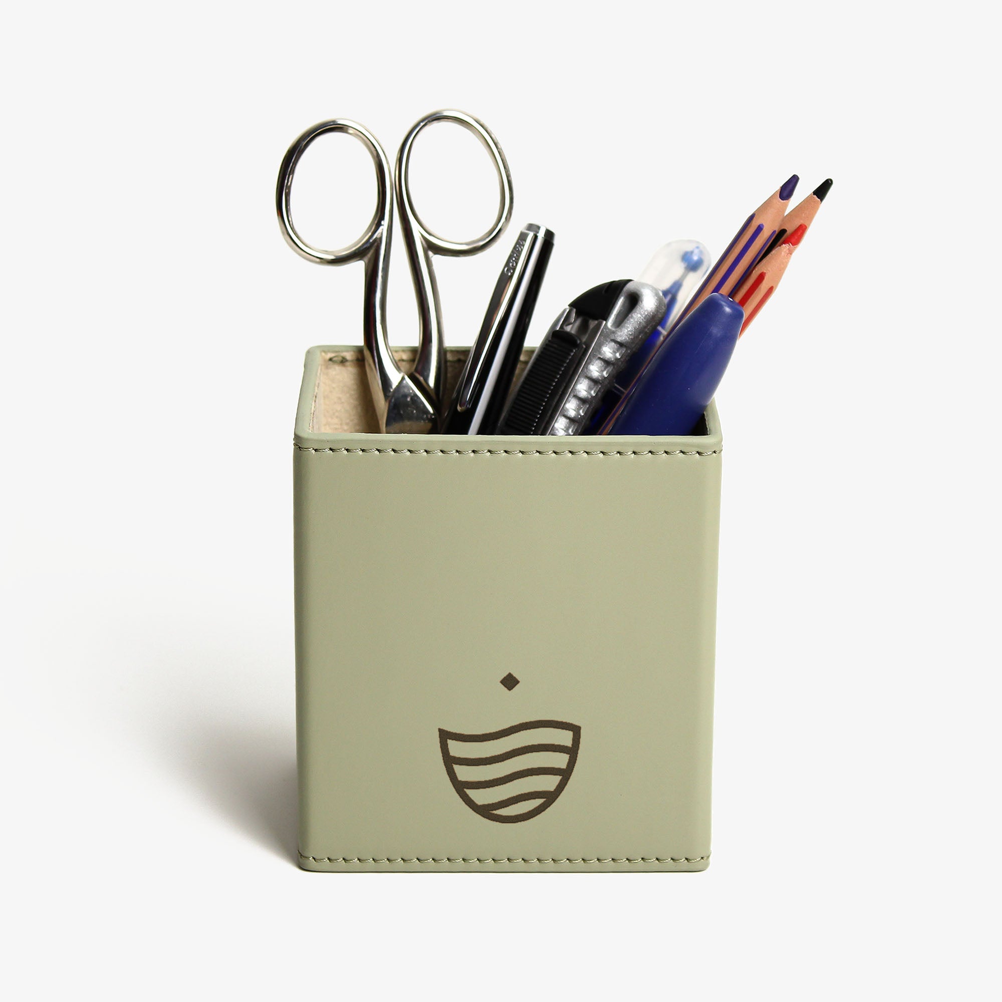 Leather Pencil Cup Holder