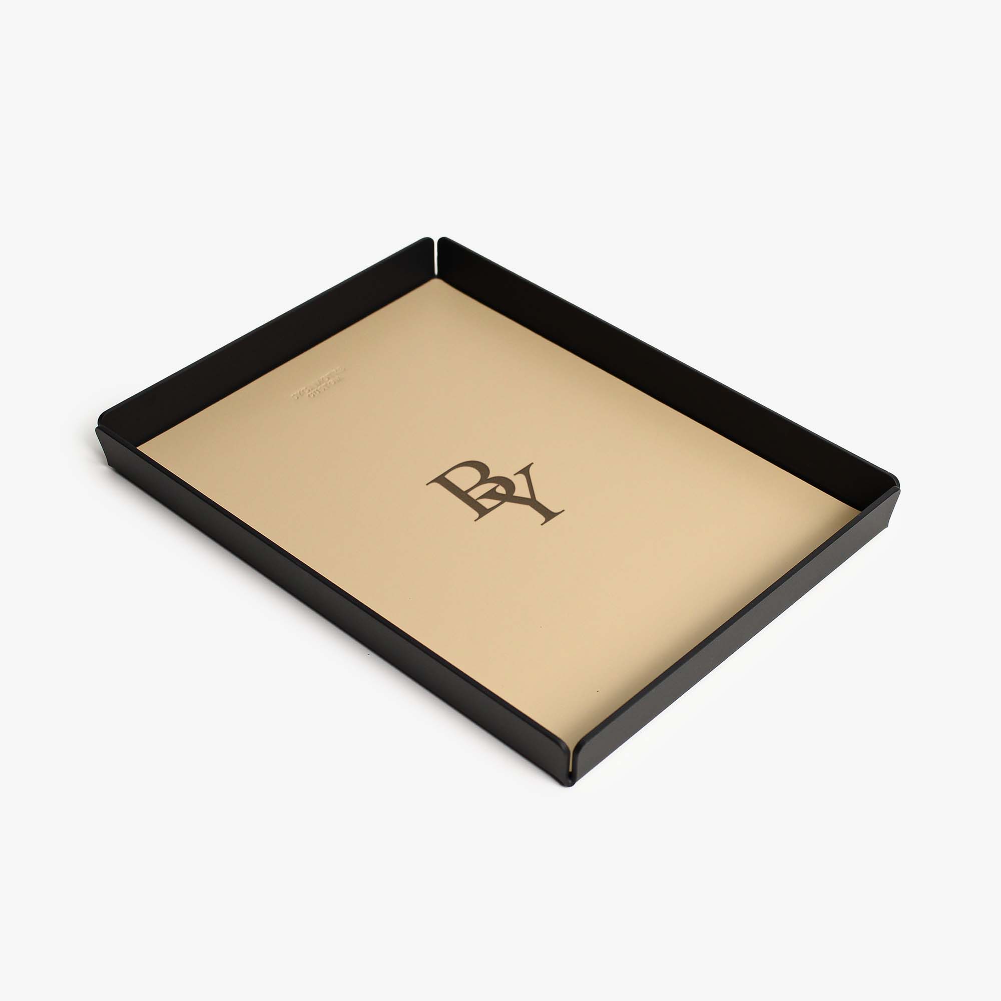 Close-up of the padded base of the latte valet tray for surface protection