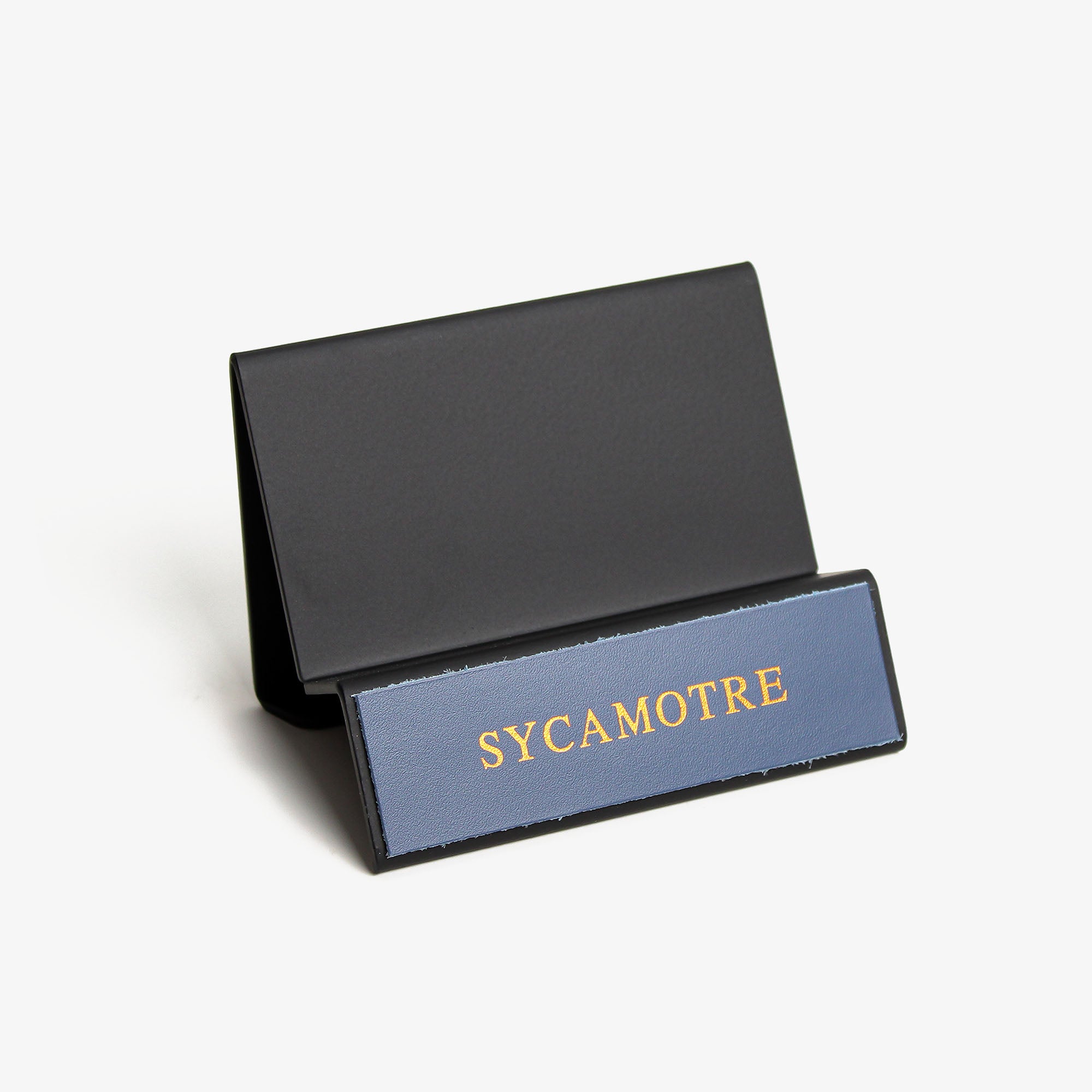 Best Business Card Holder with leather overlay