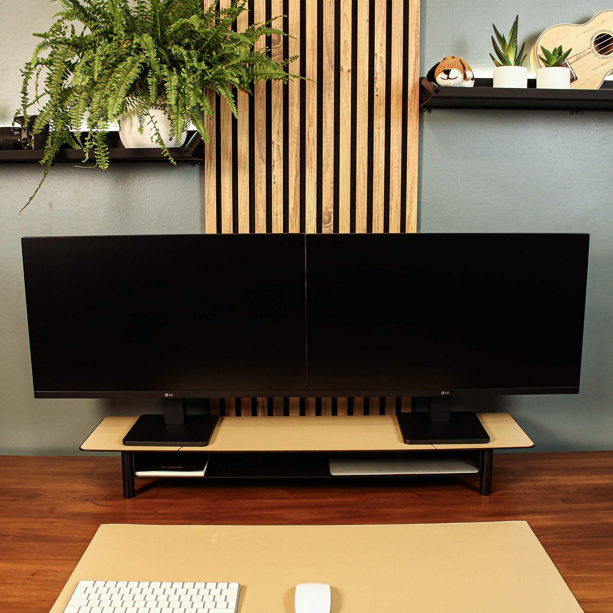 Minimalist Monitor Stand Luxury office desk organizer