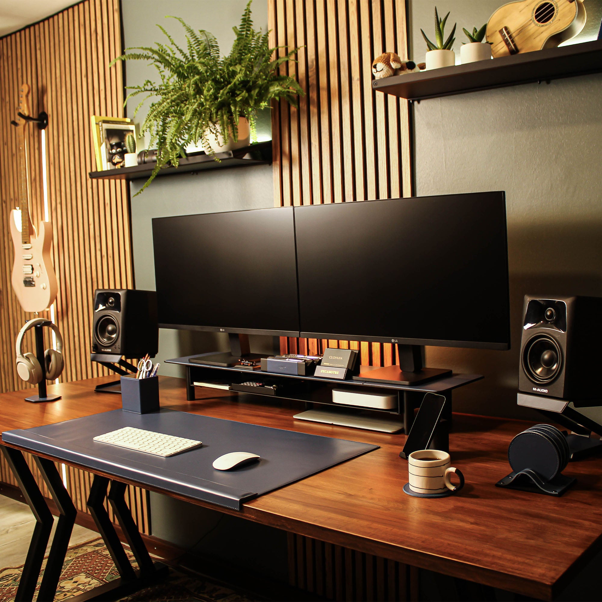 Luxury Office Monitor Stand minimalist desk organizer