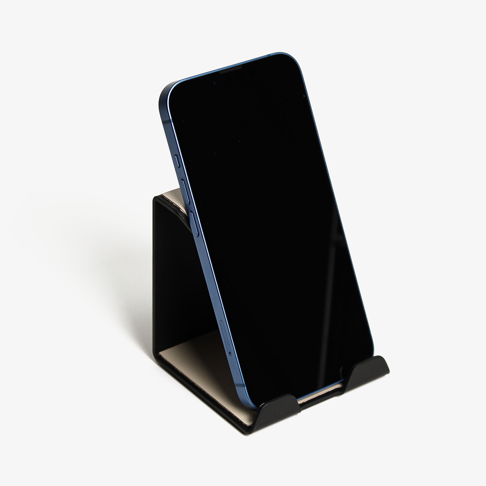 Metal Mobile Phone Stand with leather overlay #color_beige