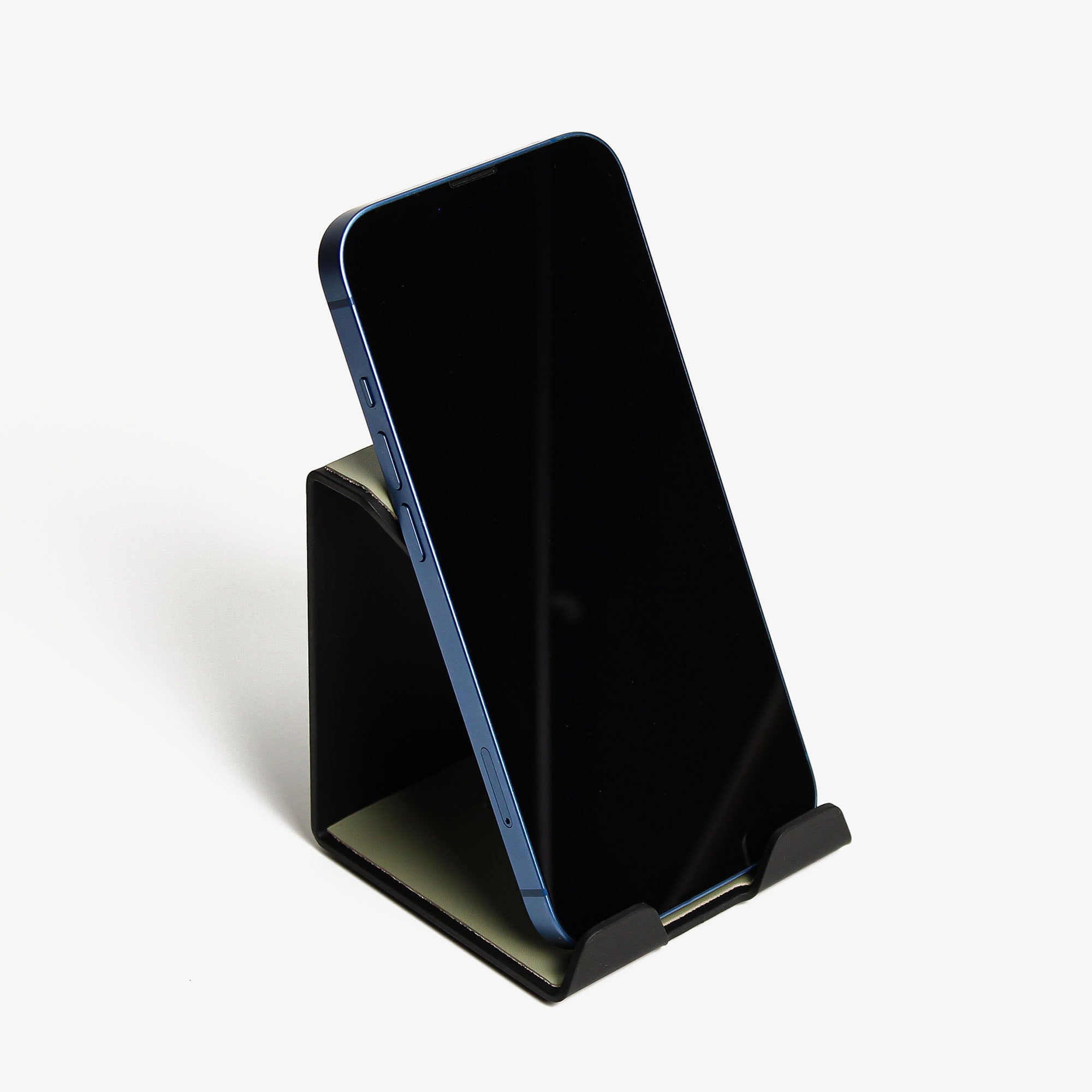 Premium Mobile Phone Stand with leather overlay