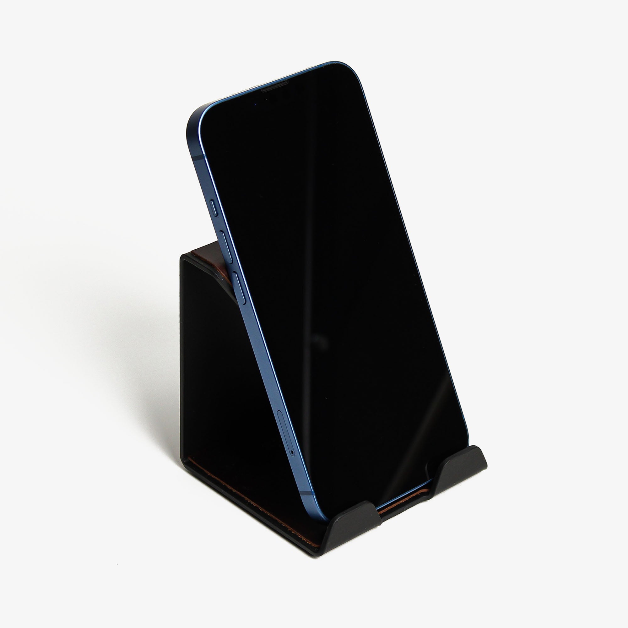 Premium Mobile Phone Stand with leather overlay