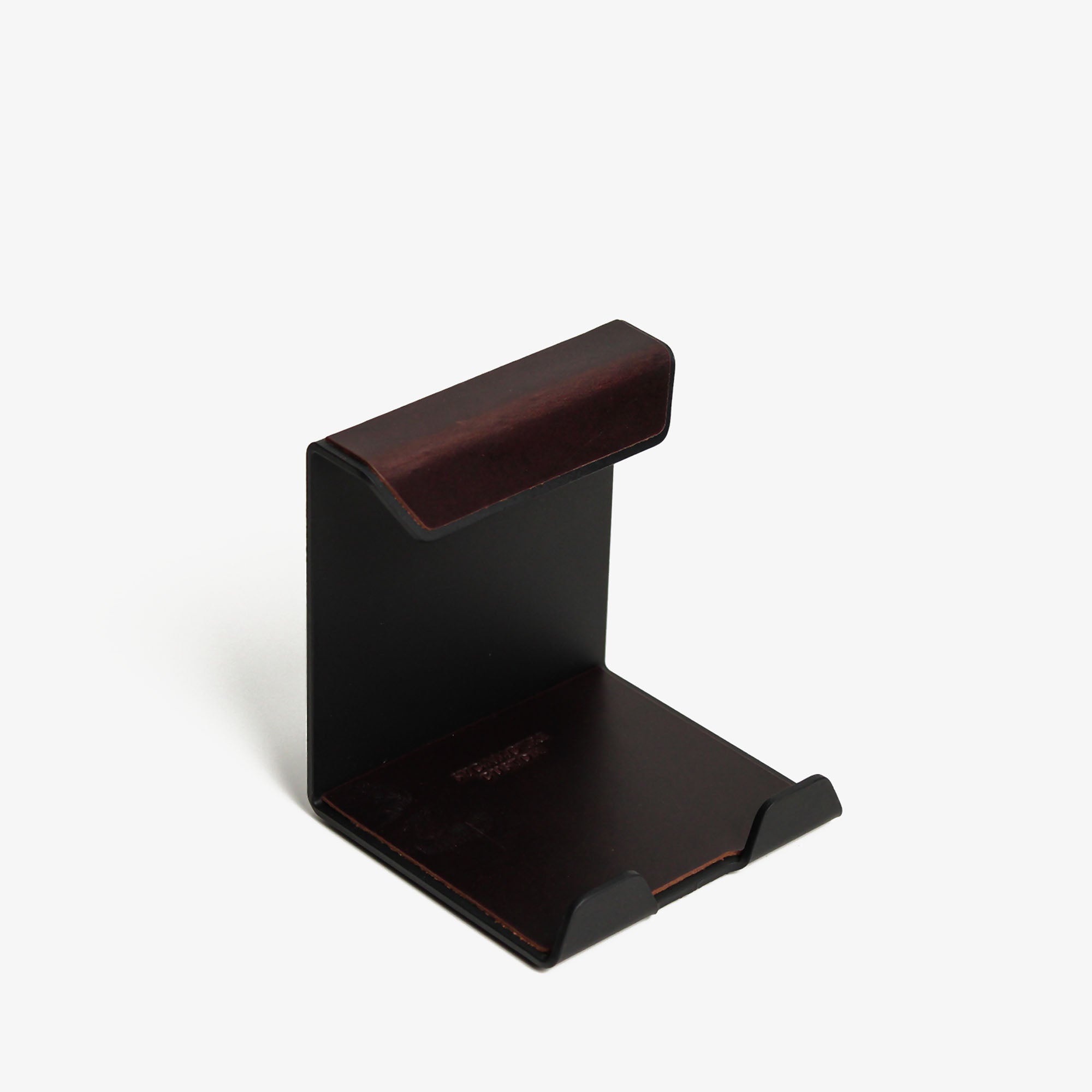 Premium Mobile Phone Stand with leather overlay