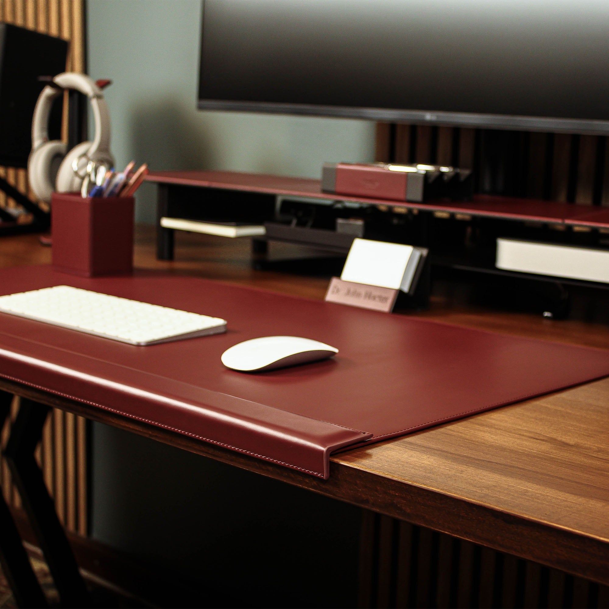 Premium Personalized Leather Desk Mats & Pads w/ Custom Engraving ...