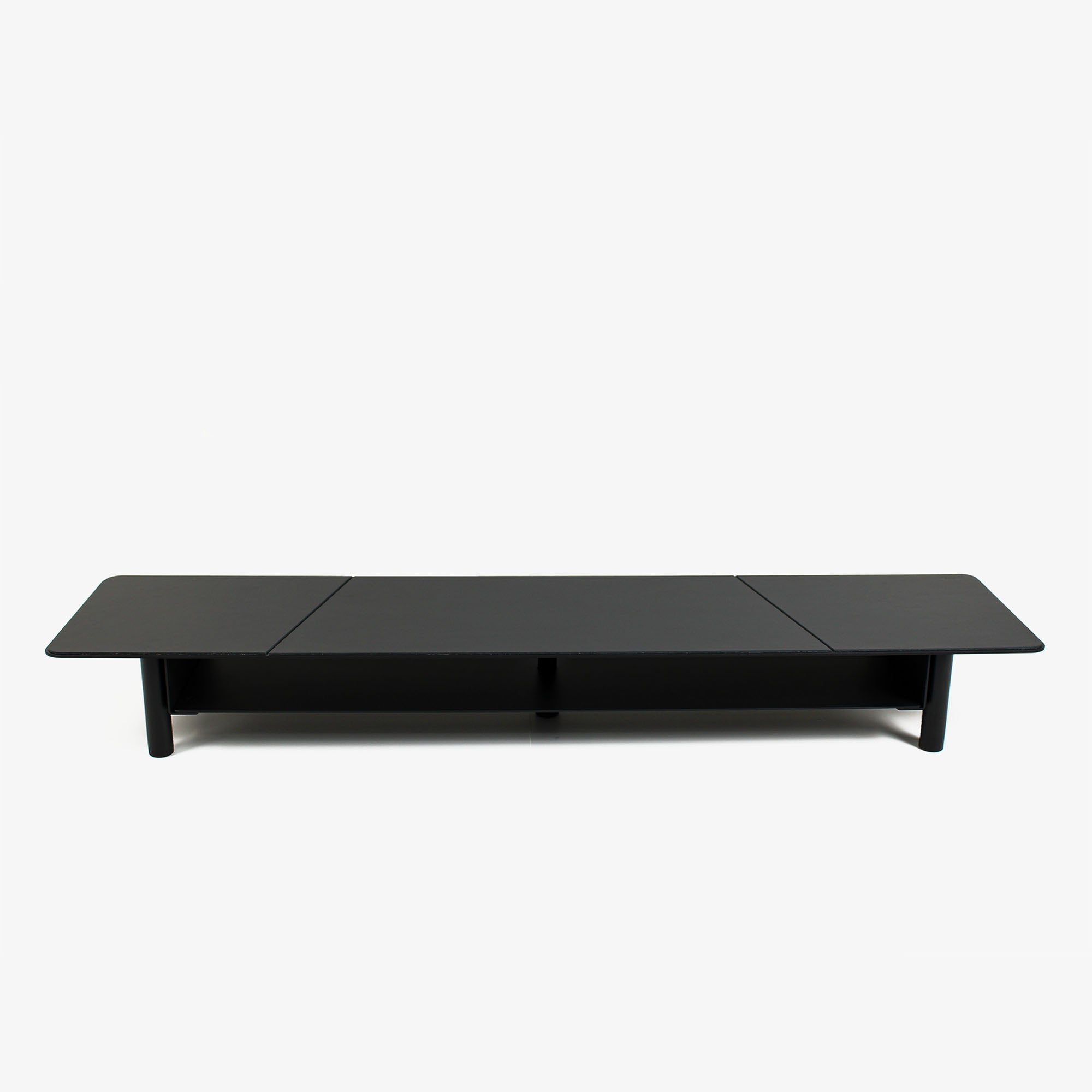 Black Desk Monitor Shelf Dual Monitor Stand  