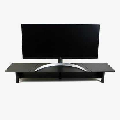 Black Desk Monitor Shelf Dual Monitor Stand  