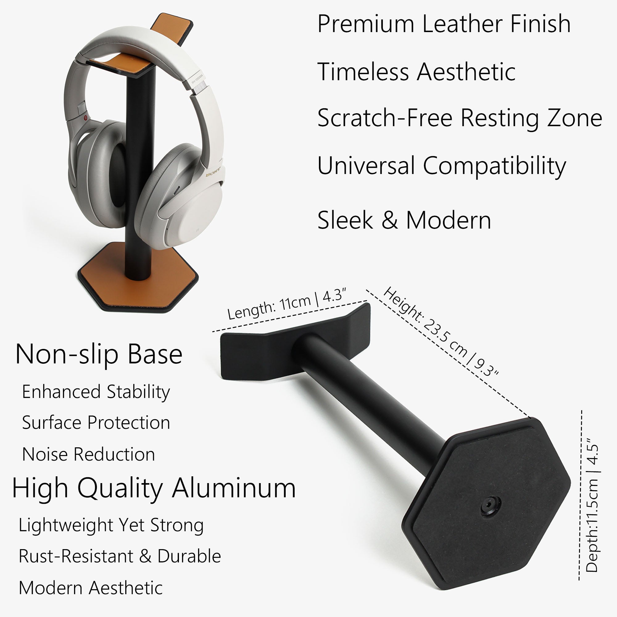 Headphone Stand, Headset Holder Desk organizer 