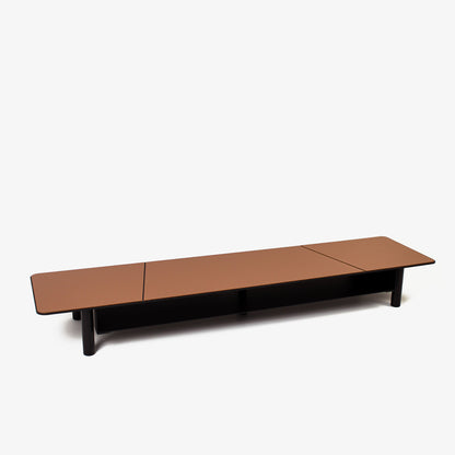 Monitor Stand with Leather Overlay