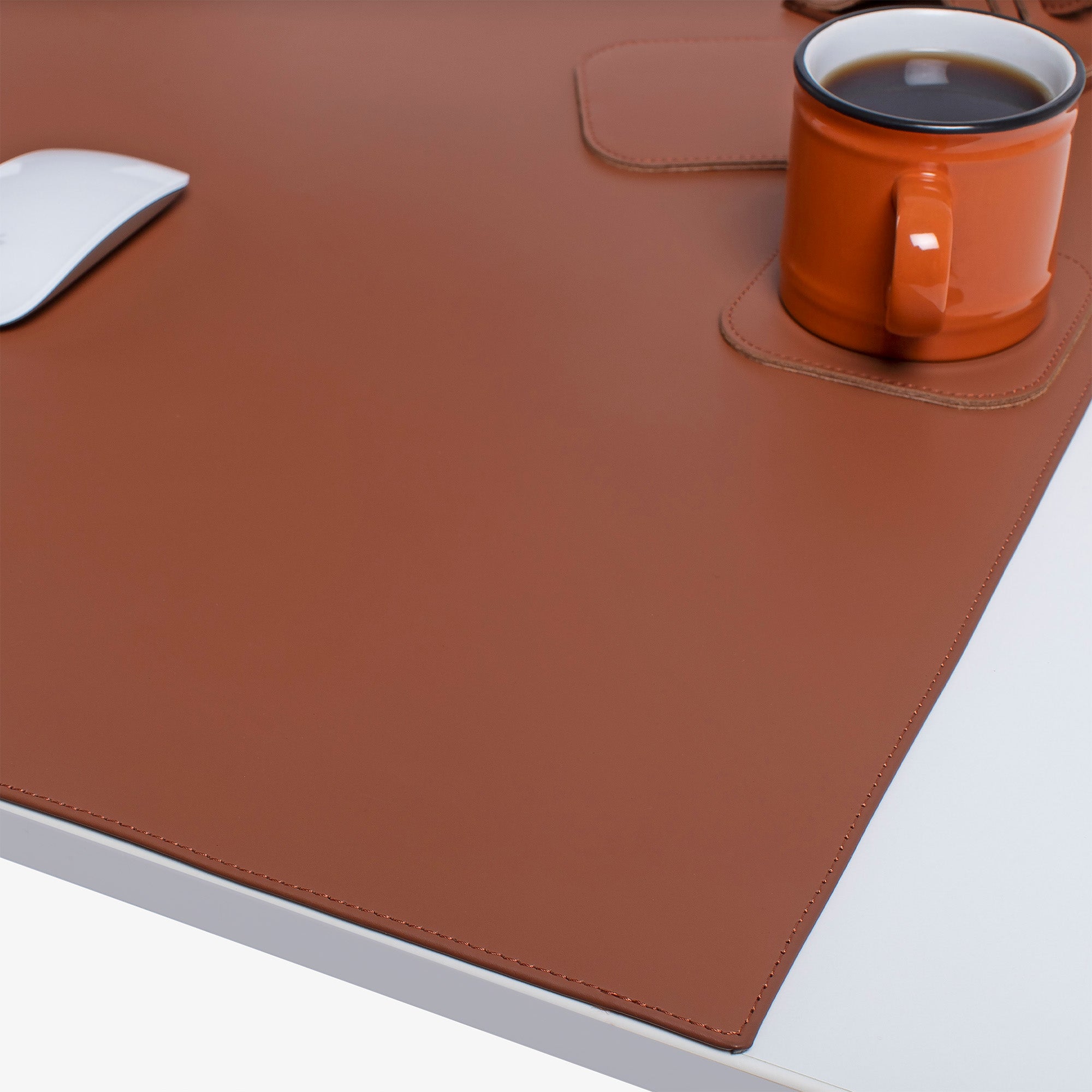 Borwn Leather desk mat 