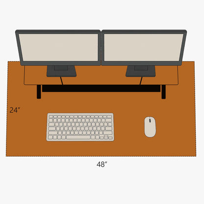 Green Leather Desk Mat