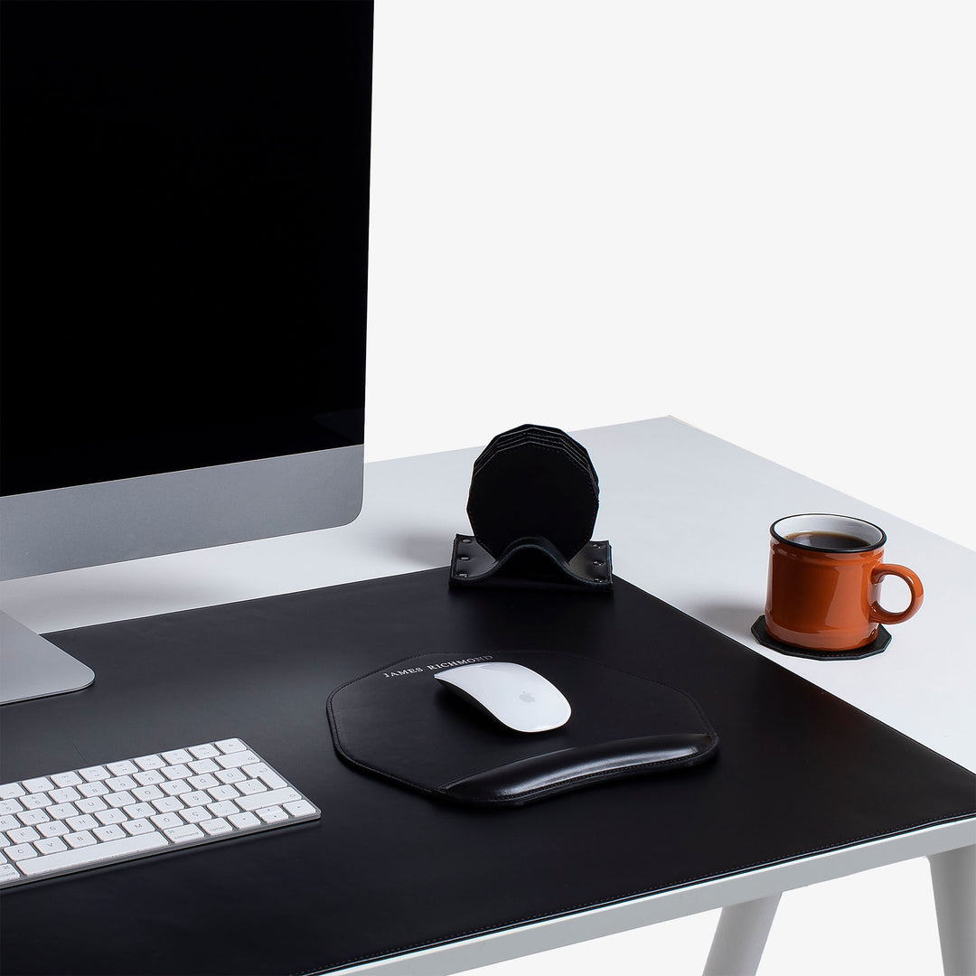 Premium Personalized Leather Desk Mats & Pads w/ Custom Engraving ...