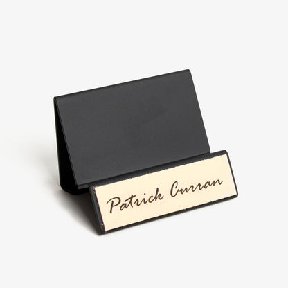 Premium Business Card Holder with leather overlay 