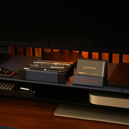 Best Business Card Holder with leather overlay 