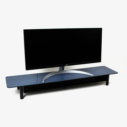 Monitor Stand with Leather Overlay