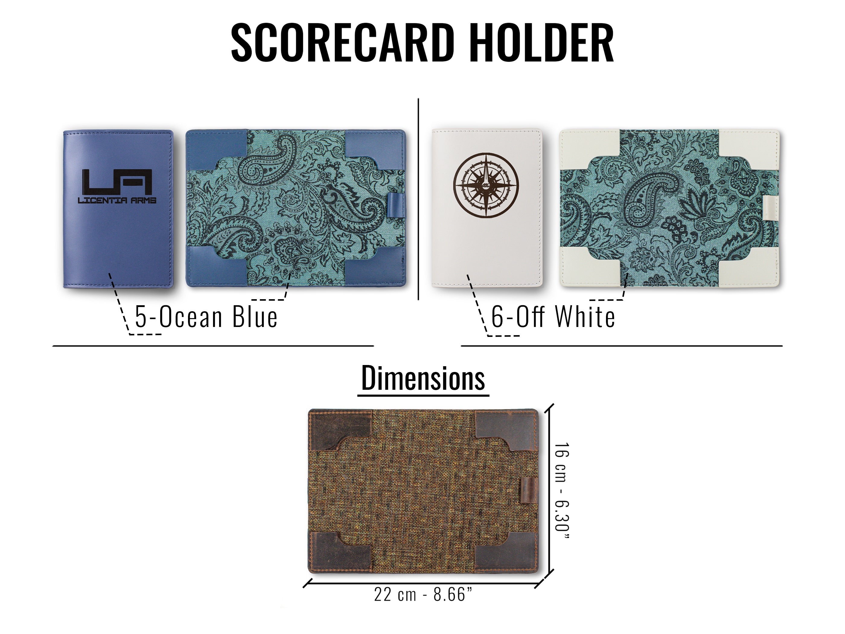 Leather Scorecard Holder & Yardage Book Cover